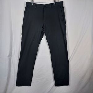 Lauren Ralph Lauren Dress Pants Men 32x30 Black Stretch Flat Front